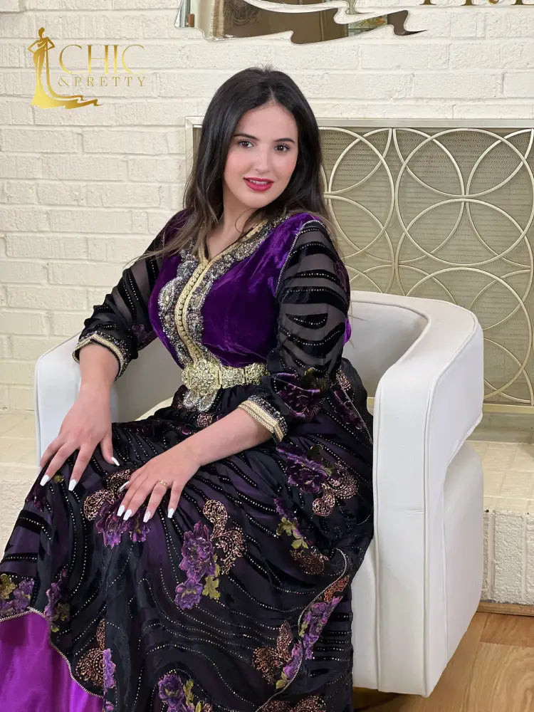 Fitted online kaftan dress